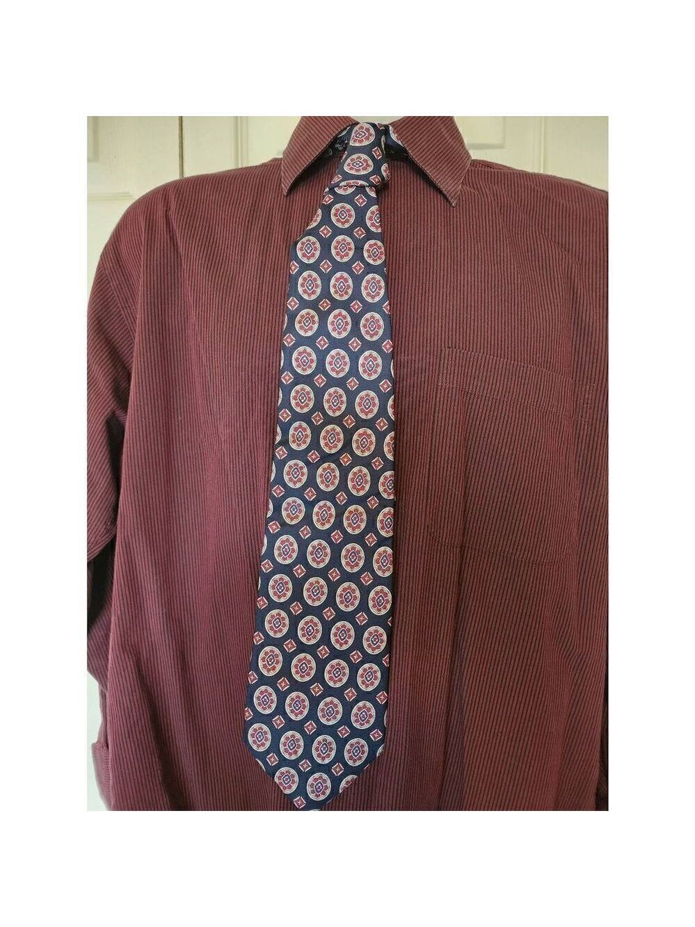 Safford Navy Tie